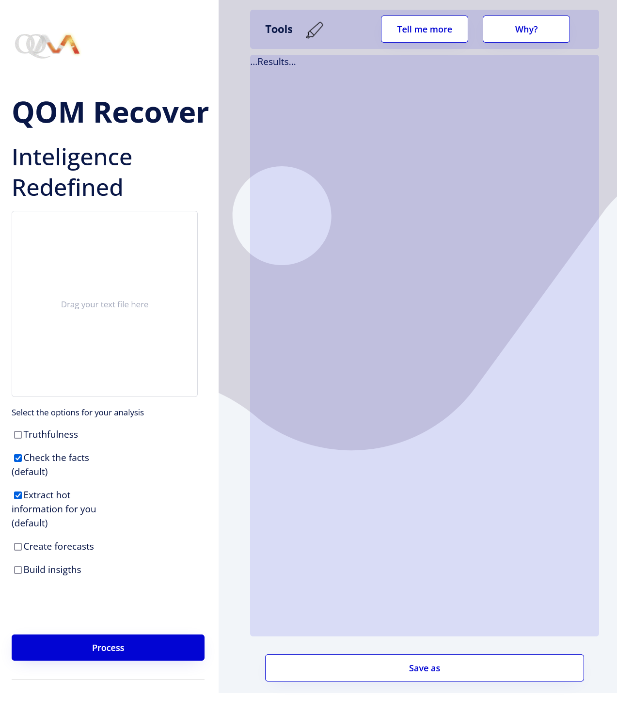 The Technology of QOM. The Natural Meaning Processing (NMP)